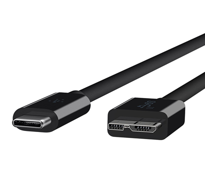 belkin usb 3.1, type c-micro-b cable, black